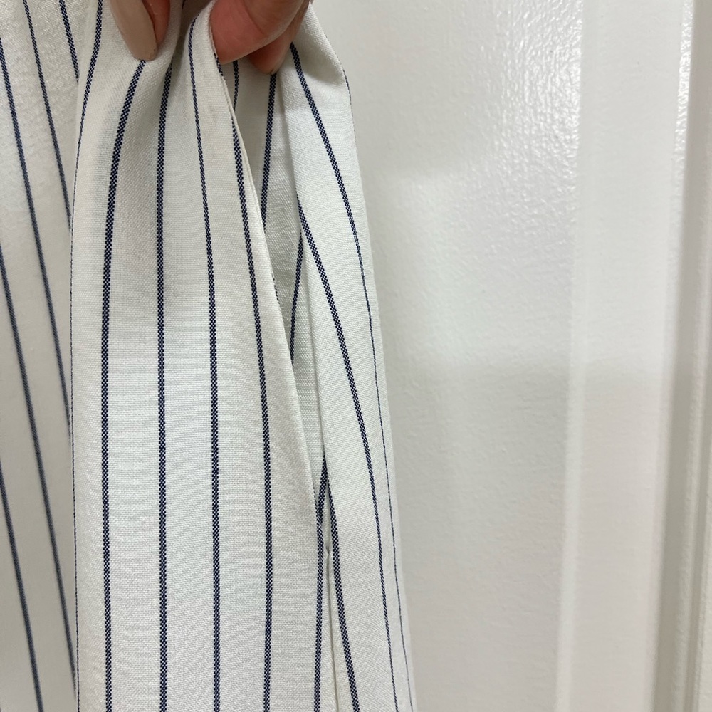 English Factory Off the Shoulder Ruffled Striped Jumpsuit - Picture 7 of 11